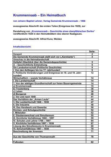 Krummennaab – Ein Heimatbuch - familienforschung-kunz-weiden.de