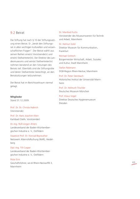 Tätigkeitsbericht 2008-2009 - Technoseum