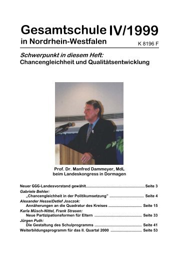 IV/1999 - Gemeinnützige Gesellschaft Gesamtschule e.V. ...