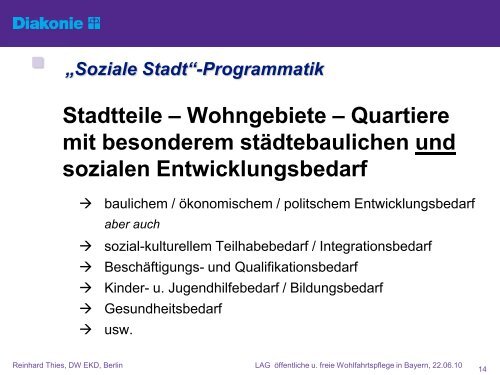 Diakonie PowerPoint-Vorlage - Wohnungslosenhilfe