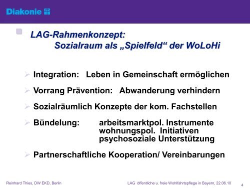 Diakonie PowerPoint-Vorlage - Wohnungslosenhilfe