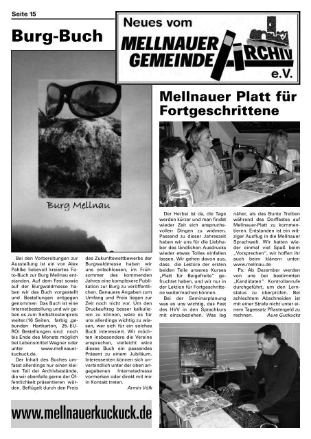 Kuckuck_04_07.qxd (Page 1) - Mellnau - Das Tor zum Burgwald