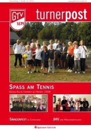 SPASS AM TENNIS - Gütersloher Turnverein von 1879 eV