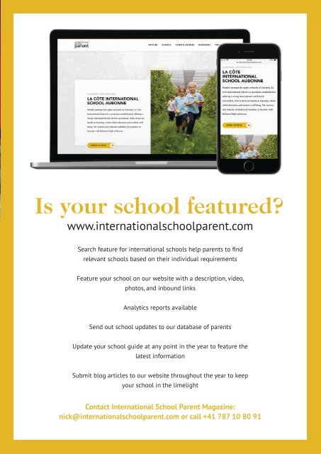 International School Parent Magazine - Spring 2022