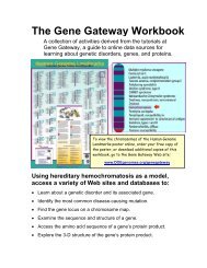 The Gene Gateway Workbook