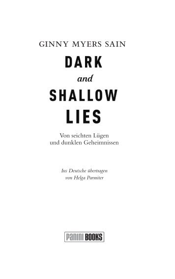 Myers Sain Dark and Shallow Lies (Leseprobe) YDMYERS001