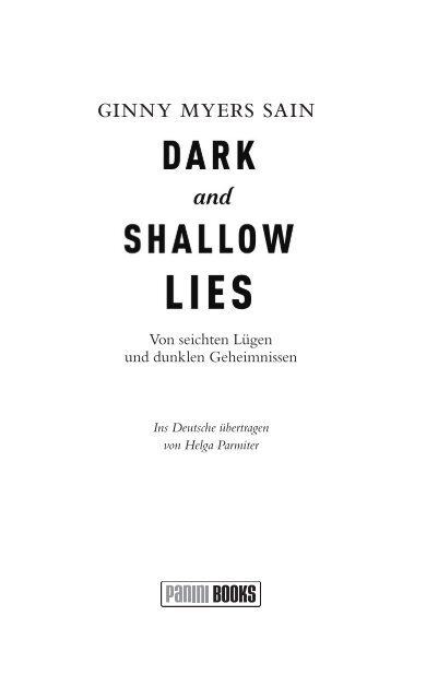 Myers Sain Dark and Shallow Lies (Leseprobe) YDMYERS001