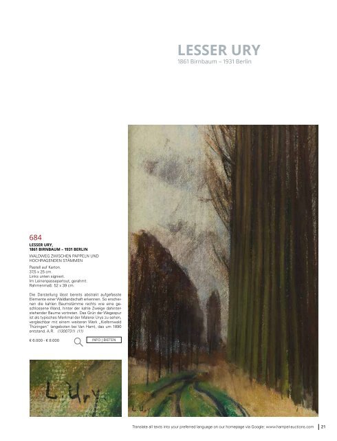 Impressionisten & Moderne Kunst