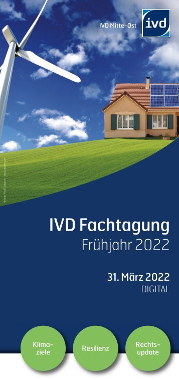 IVD Frühjahrs-Fachtagung 2022 DIGITAL vom IVD Mitte-Ost