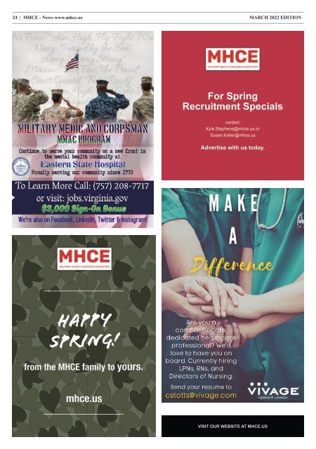 March 2022 — MHCE Newsletter