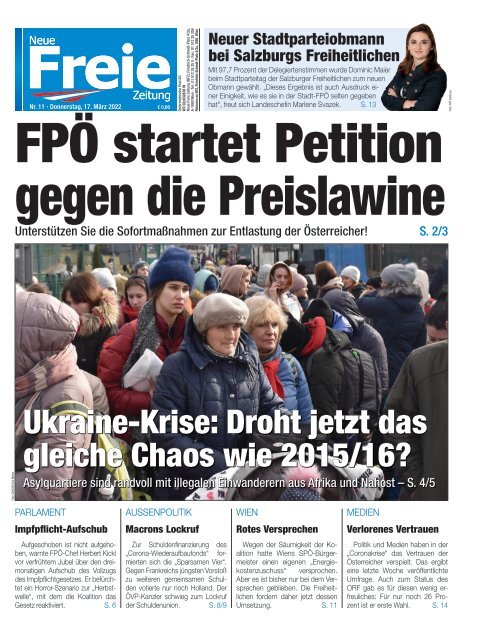 FPÖ startet Petition gegen die Preislawine