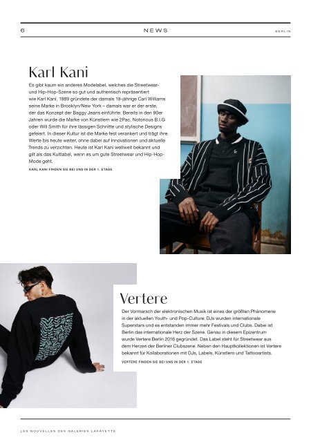 Les Nouvelles 28 | Kundenmagazin | Galeries Lafayette Berlin