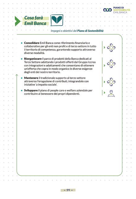 Piano di sostenibilità 2022-24 di Emil Banca