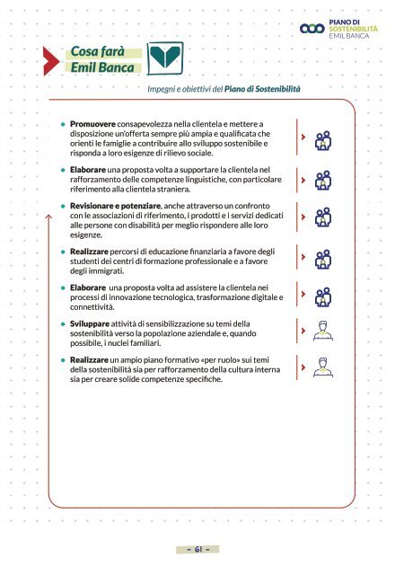 Piano di sostenibilità 2022-24 di Emil Banca