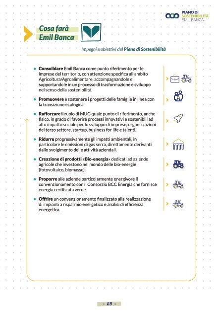 Piano di sostenibilità 2022-24 di Emil Banca