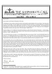 June 2012 Newsletter - Shepherd of the Lake Lutheran Church