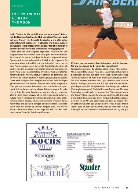 Vereinszeitung Winter 2007 - STC 02