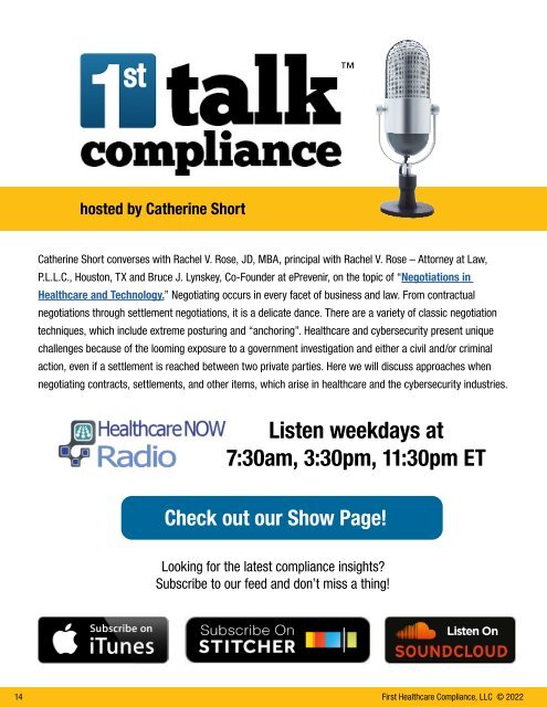 First Healthcare Compliance CONNECT March 2022