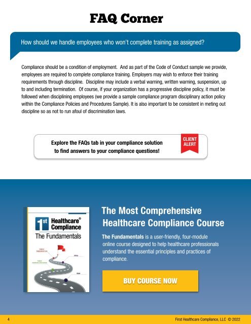 First Healthcare Compliance CONNECT March 2022