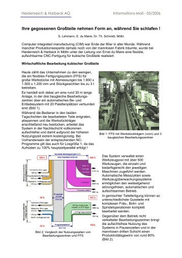 Informationsmail 2006 / 05 - Heidenreich & Harbeck AG