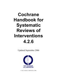 Cochrane Handbook for Systematic Reviews of Interventions 4.2.6
