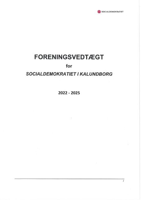 Forenings vedtægt 22 -  25