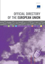 official directory of the european union - EU Bookshop - Europa