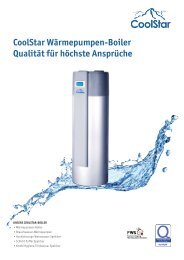 CooStar Wärmepumpen-Boiler