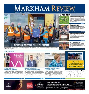 Markham Review, April 2022