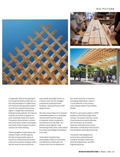 Wood In Architecture Issue 1, 2022