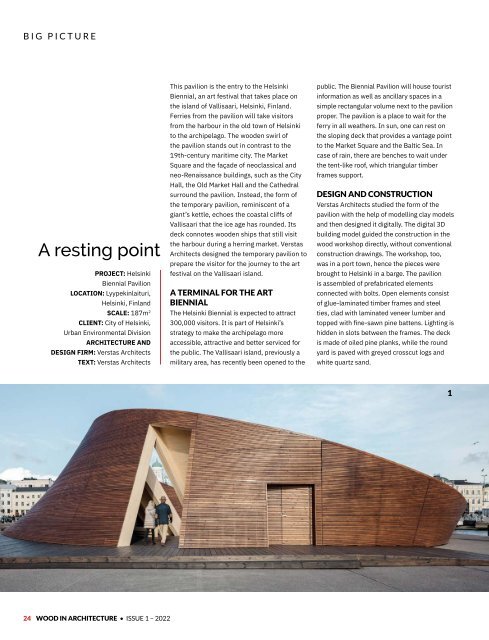 Wood In Architecture Issue 1, 2022