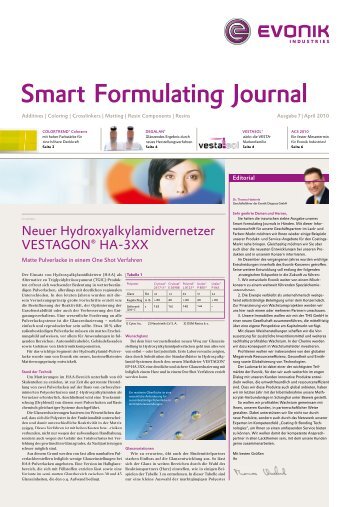 Smart Formulating Journal