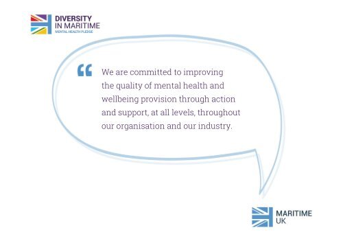 Mental Health in Maritime Pledge Signatories