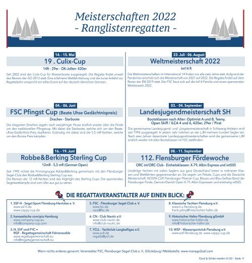 Fjord und Schlei maritim 01/2022
