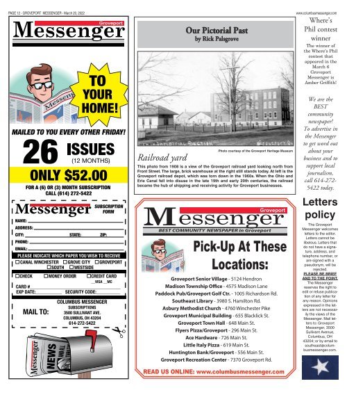 Groveport Messenger - March 20th, 2022