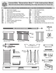 sorelle tuscany crib instructions