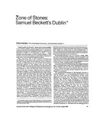 Zone of Stones: Samuel Beckett's Dublin* - Eoin O'Brien