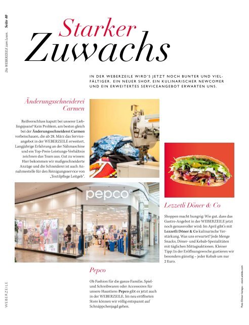 Weberzeile Frühlingsmagazin