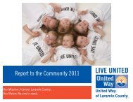 2011 Funding Total - United Way of Laramie County