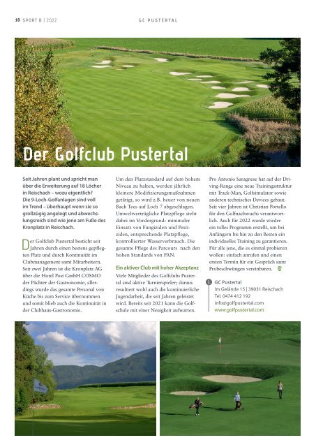 Golf in Südtirol 2022