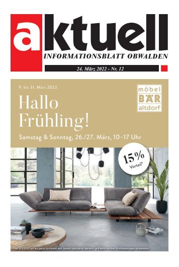 Aktuell Obwalden | KW12 | 24. März 2022