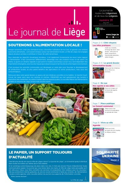 Journal de Liège - Mars 2022