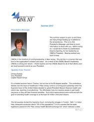 Summer 2012 - New Jersey Hospital Association