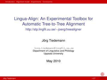 Lingua-Align: An Experimental Toolbox for Automatic Tree-to-Tree ...