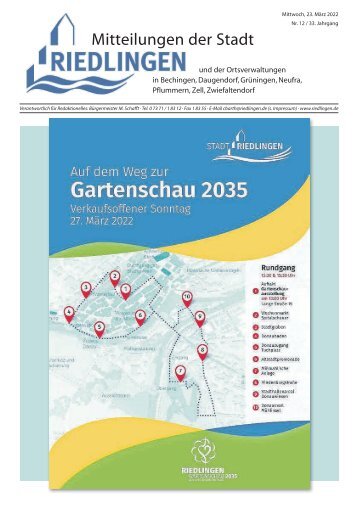 Amtliches Mitteilungsblatt Riedlingen 23.03.2022