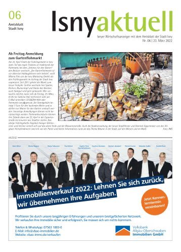Isny Aktuell 23.03.2022