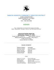 2011 strategic plan update - Rancho Murieta