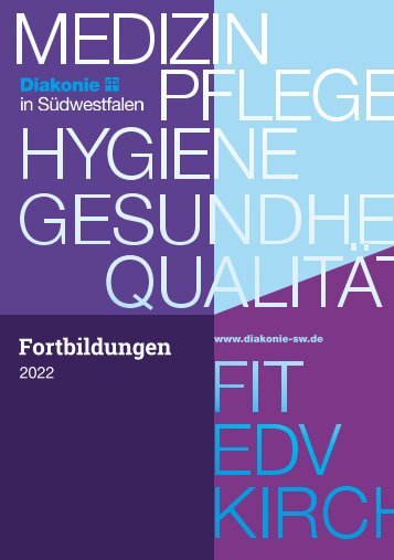 Diakonie in Südwestfalen - Fortbildungsbroschüre 2022