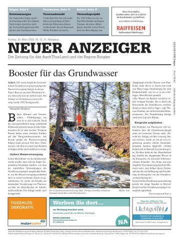 Neuer Anzeiger 25. März 2022