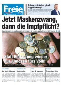 Jetzt Maskenzwang, dann die Impfpflicht?